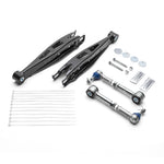 COBB adjustable rear toe arm and lower control arm package – arms, toe arms and hardware laid out - Cobb Tuning Thumbnail