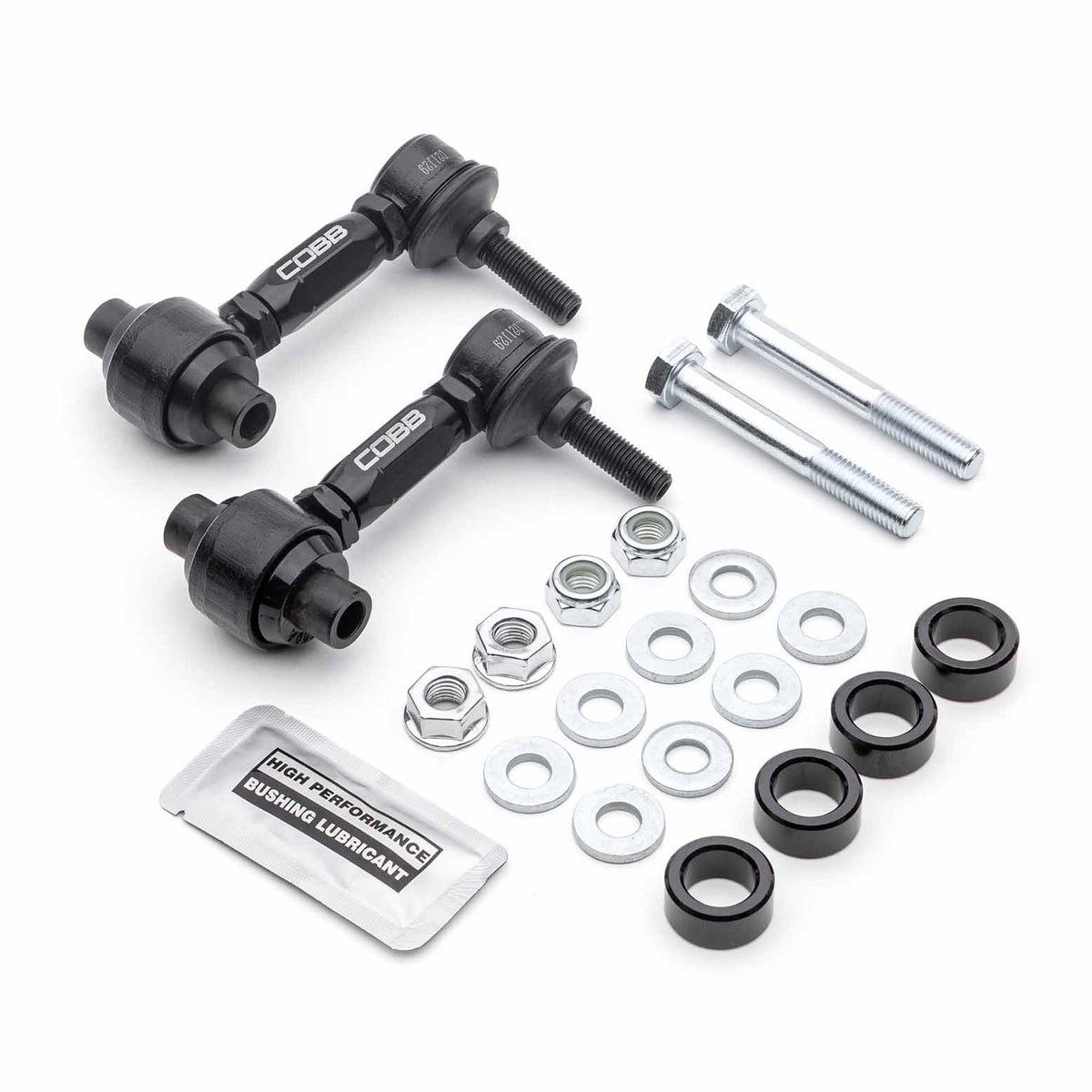 COBB HD adjustable rear sway bar end links – pair of links with bolts, washers and bushings