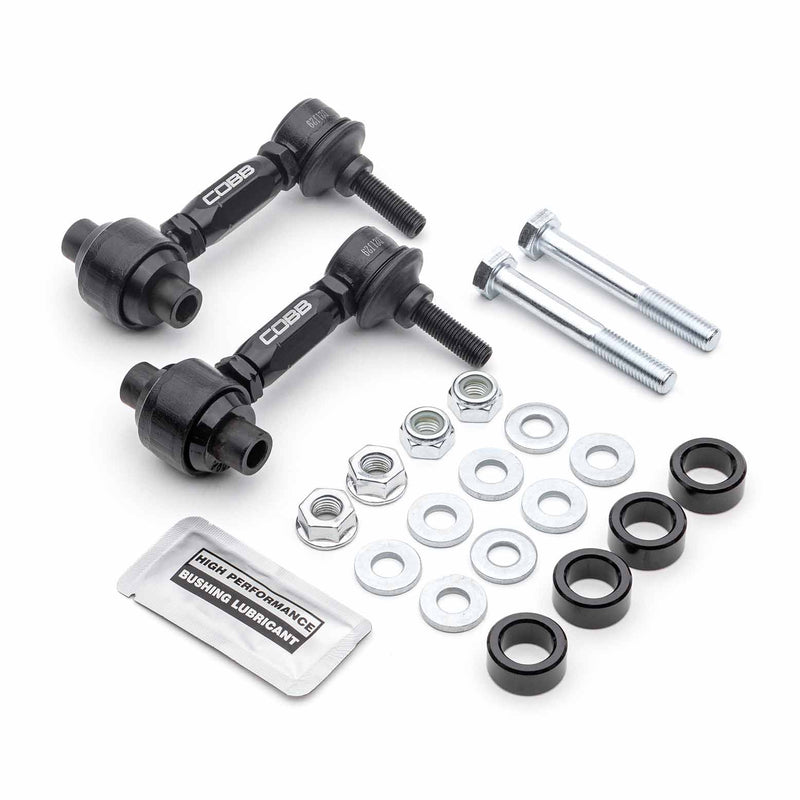 COBB HD adjustable rear sway bar end links – pair of links with bolts, washers and bushings - Cobb Tuning
