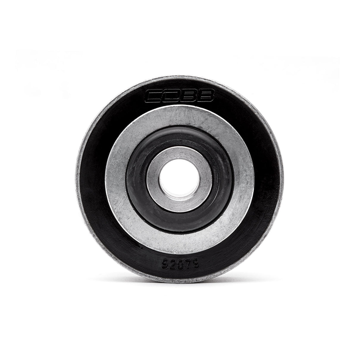 COBB front control arm inner bushing kit – bushing face with COBB logo