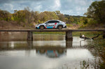 COBB lowering springs – Subaru WRX VB – lowered WRX in Subaru livery on a bridge, side view - Cobb Tuning Thumbnail