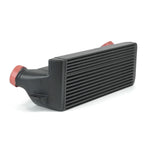 COBB CSF stepped core intercooler – BMW N54/N55 – semi-gloss black intercooler with red caps - Cobb Tuning Thumbnail