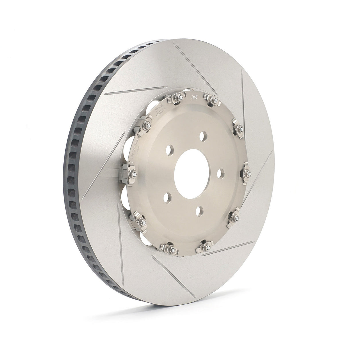 Paragon 2-piece front rotor 390 x 34mm with clear anodised hat – Dodge Charger / Challenger Hellcat