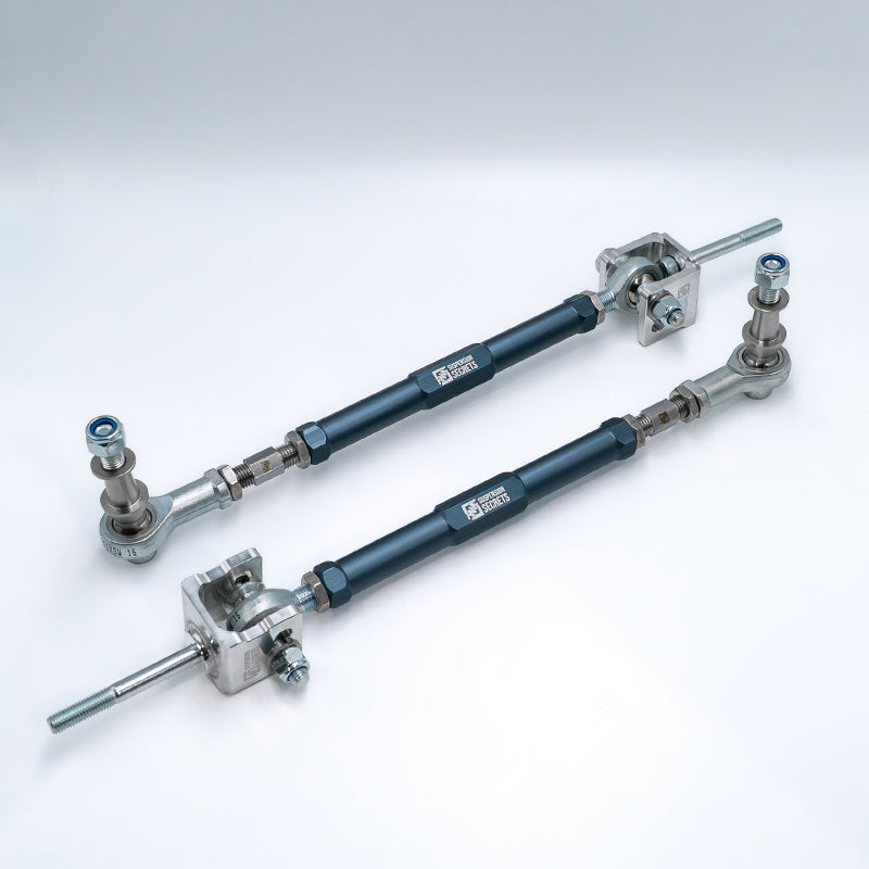 Suspension Secrets adjustable rear toe arms with billet subframe brackets, left and right pair - Suspension Secrets