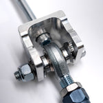 Suspension Secrets rear toe arm, rod end bolted inside the billet subframe bracket - Suspension Secrets Thumbnail