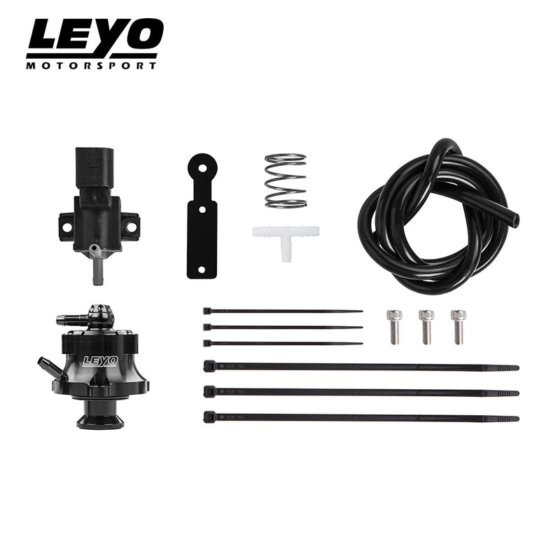 LEYO diverter valve kit – kit contents with valve, solenoid, hose and fittings - LEYO