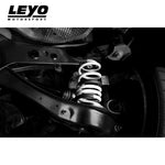 LEYO lowering springs – Golf R Mk7 – rear spring fitted under the car - LEYO Thumbnail