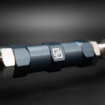 Suspension Secrets rear drop link, close-up of the logo on the hex adjuster body - Suspension Secrets Thumbnail