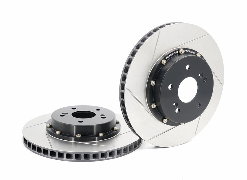 Paragon 2-piece front rotors 320 x 25mm with black hats – Honda Civic Type R FD2 - Paragon