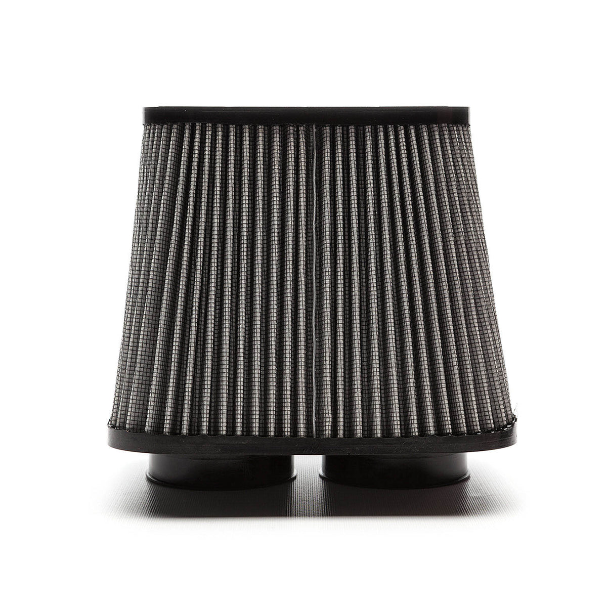 COBB SF intake replacement filter – Ford F-150 – side view showing the twin outlets