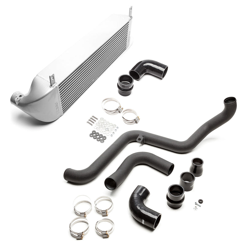 COBB front mount intercooler kit – Ford Focus RS – silver core with black charge pipes and couplers - Cobb Tuning