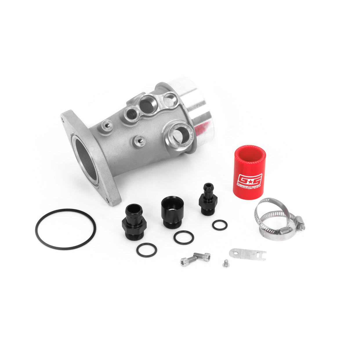 GrimmSpeed Version 2 Cast Aluminium Turbo Inlet - Subaru WRX (VAG/VBH/VNH) - Image 2