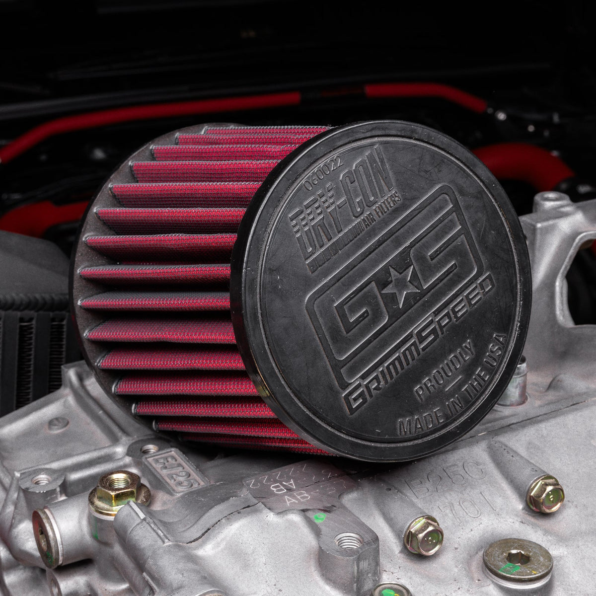 GrimmSpeed DRY-CON Cone Air Filter - Universal - 3.0" Inlet - Image 2