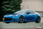 Blue Subaru BRZ on Titan 7 T-S5 forged wheels in Satin Titanium - Titan7 Thumbnail