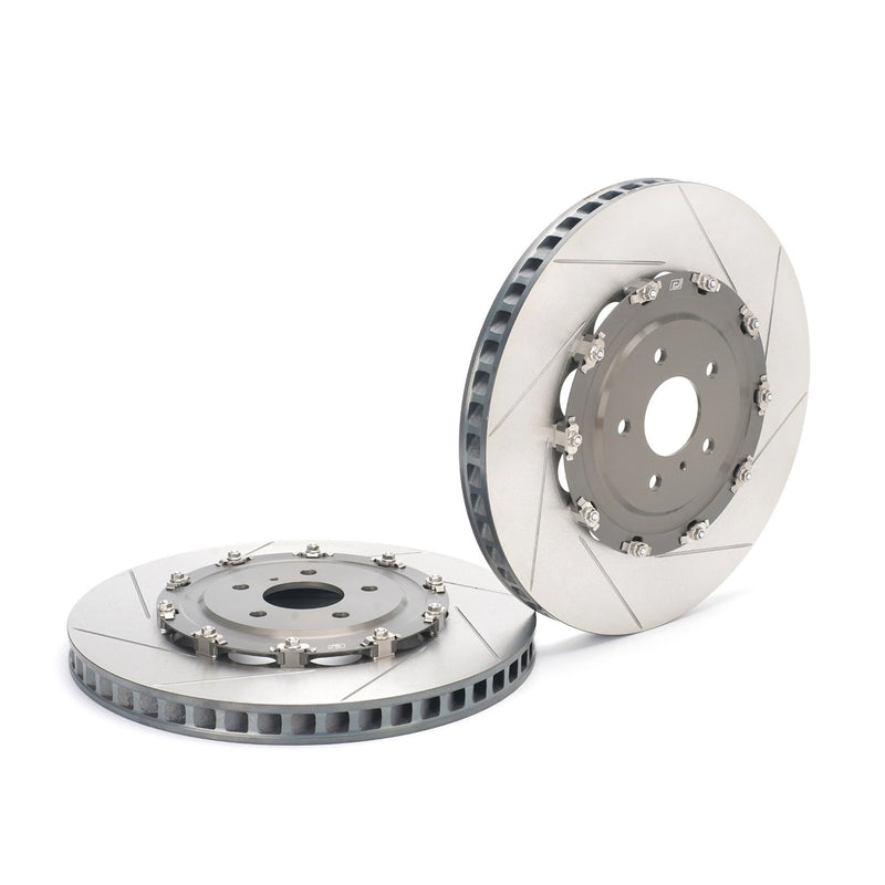 Paragon 2-Piece Front Brake Rotor Pair - Nissan GT-R R35 DBA / EBA - Stock Size - 2012+ GT-R Facelift / Black Edition / 2015-2016 Nismo - 390x32.8mm - Chicane Australia - Paragon