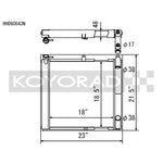 Koyo Performance Radiator N-FLO Dual Pass - Mazda RX-7 (FC) 1986-1991 - Image 2 - Koyorad Thumbnail