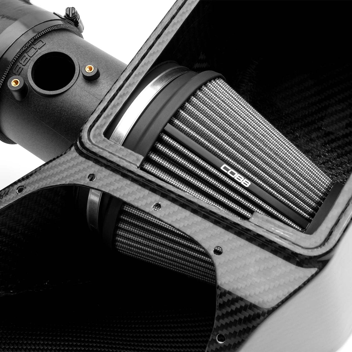COBB Redline intake replacement filter – Honda Civic Type R FL5 – filter fitted inside the carbon airbox