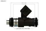 Injector Dynamics XDS Fuel Injectors - Universal - 34mm Set of 2