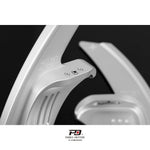 LEYO Sportline paddle shift extension – silver arm and mounting screws close-up - LEYO Thumbnail
