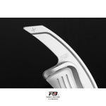 LEYO billet paddle shift extensions – Golf GTI Mk5/Mk6 – silver plus paddle close-up - LEYO Thumbnail
