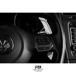 LEYO billet paddle shift extensions – Golf GTI Mk6 – fitted plus paddle beside wheel hub - LEYO Thumbnail