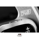 LEYO billet paddle shift extensions – Golf GTI Mk6 – screw mounting detail on plus paddle - LEYO Thumbnail