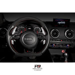 LEYO S tronic billet paddle extension V2 – silver pair fitted to Audi 8V wheel - LEYO Thumbnail