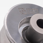 Suspension Secrets offset caster bush, close-up of the engraved logo and inner sleeve - Suspension Secrets Thumbnail