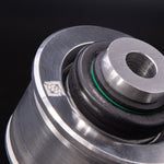 Suspension Secrets front control arm bush, close-up of the insert, seal and engraved logo - Suspension Secrets Thumbnail
