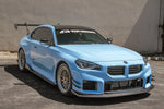 BMW M2 G87 with APR carbon front lip, canards and rear wing, front three-quarter view - APR Performance Thumbnail