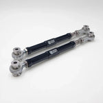 Suspension Secrets adjustable rear arms, pair with black aluminium bodies and rod ends (product illustration) - Suspension Secrets Thumbnail