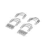 Suspension Secrets camber shim kit, curved shims and washers laid out in four groups - Suspension Secrets Thumbnail