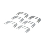 Suspension Secrets camber shim kit, six forked stainless shims on white - Suspension Secrets Thumbnail