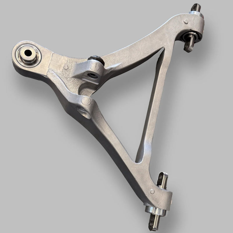 Suspension Secrets monoballs fitted to a factory lower wishbone, wishbone not included - Suspension Secrets