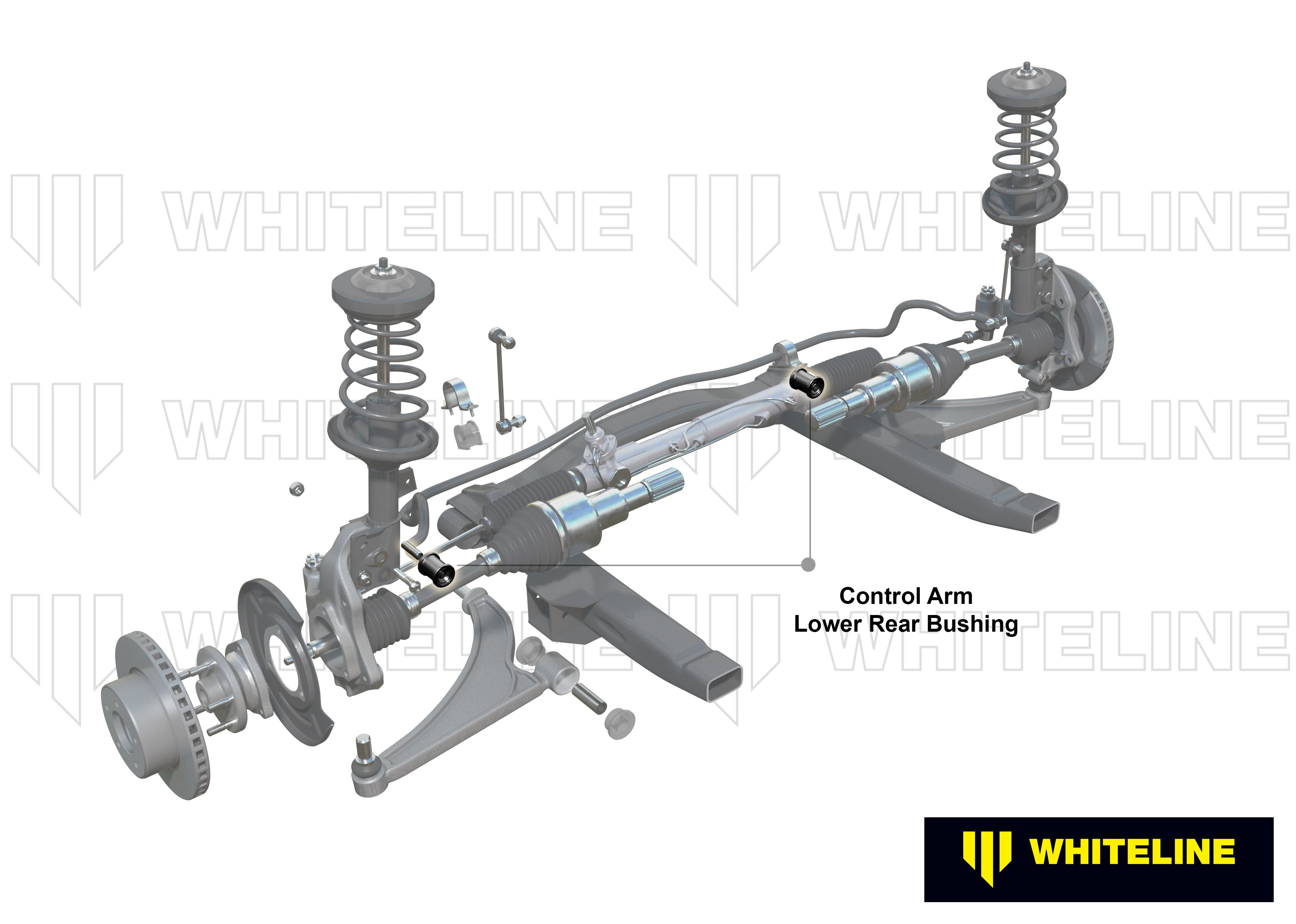 Whiteline Front Lower Inner Rear Bushing Caster & Anti Lift Kit - Honda Civic Type R FK8