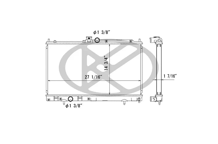 Koyorad Aluminium Racing Radiator - Mitsubishi Lancer Evolution 8-9 (CT9A) - 48mm Hyper Core - Image 2
