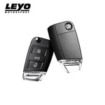 LEYO clear key base & cover – two VW flip keys with clear base, front and rear - LEYO Thumbnail