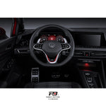 LEYO billet paddle shift extensions – Golf GTI Mk8 – silver paddles fitted, cabin view - LEYO Thumbnail