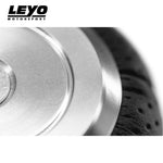 LEYO silver Nappa manual shift knob – close-up of silver anodised top - LEYO Thumbnail