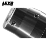 LEYO silver Nappa manual shift knob – close-up of grub screws on the base - LEYO Thumbnail
