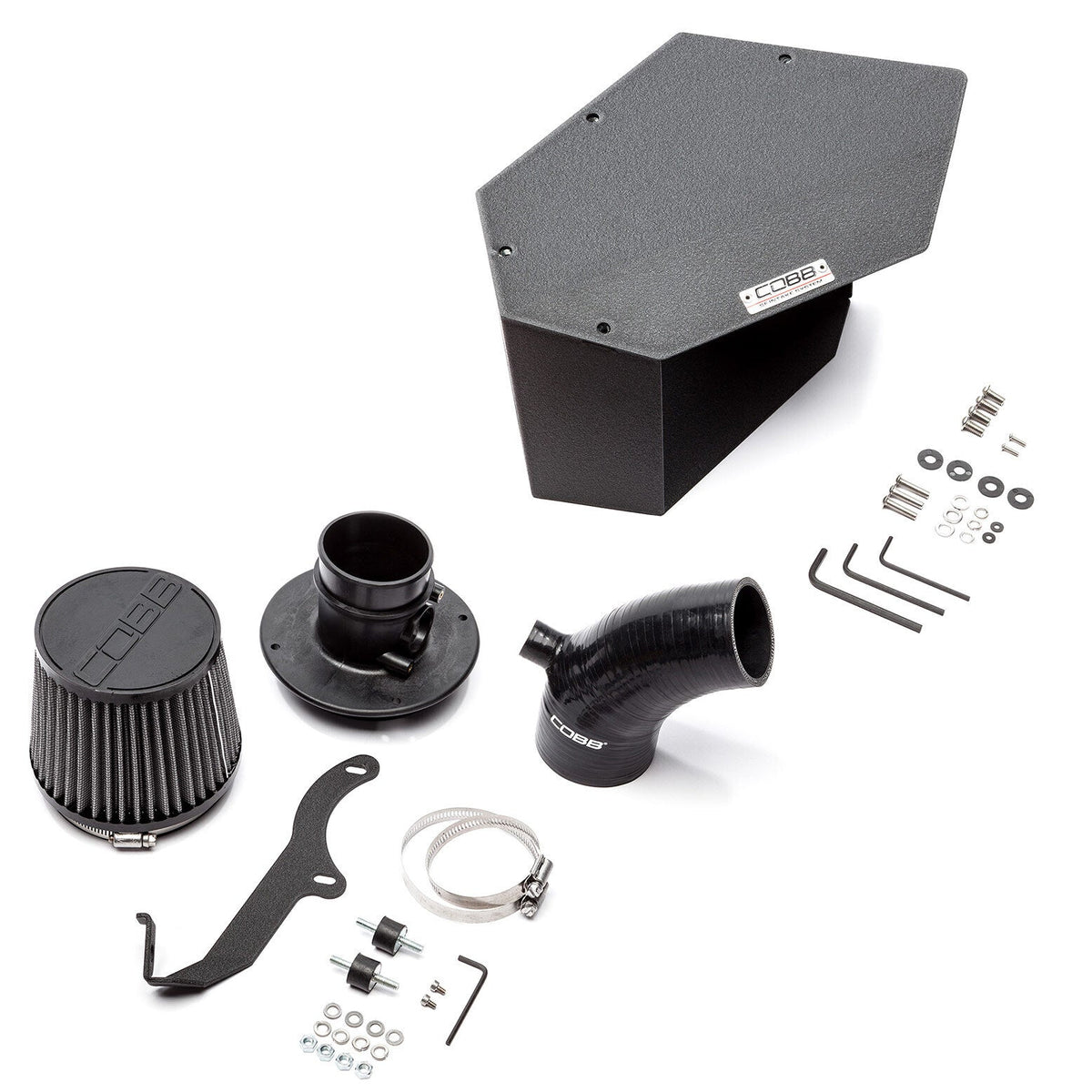 COBB SF intake and airbox – Mazda3 MPS BK – black coupler kit with aluminium airbox