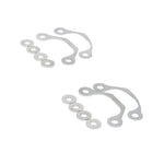 Suspension Secrets curved camber shims and washers, two sets, top view - Suspension Secrets Thumbnail