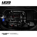 LEYO cold air intake – Golf GTI Mk5 / Golf R Mk6 – fitted in engine bay, top view - LEYO Thumbnail