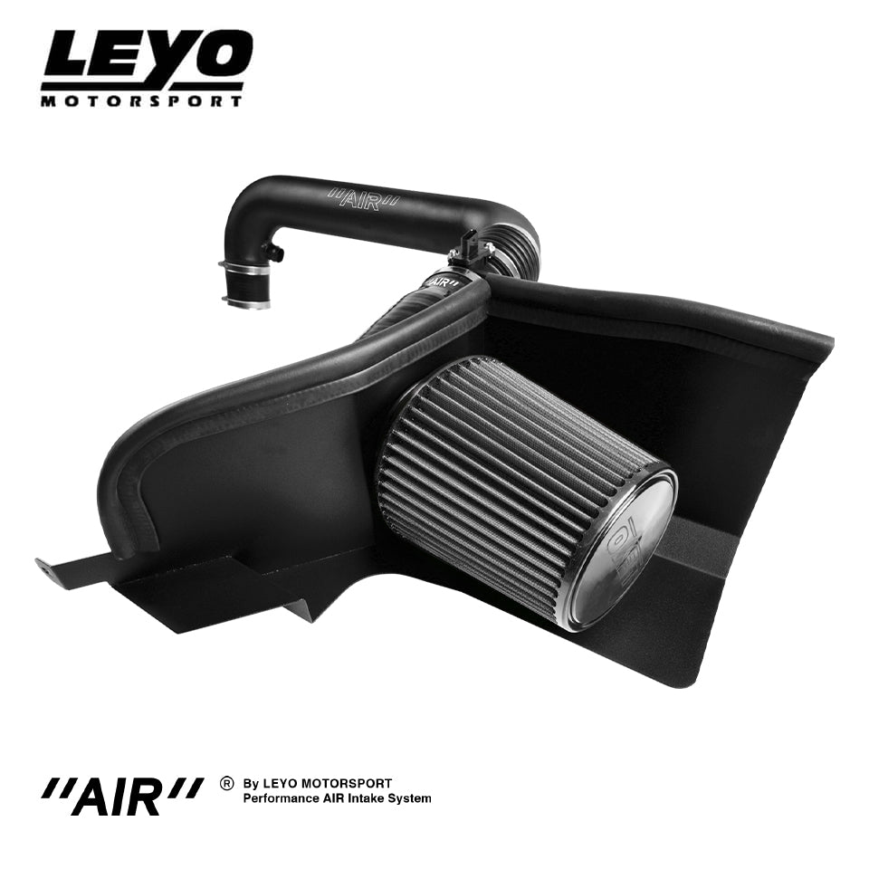 LEYO cold air intake – Golf GTI Mk6 – assembled intake with pod filter in heat shield