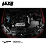 LEYO cold air intake – Golf Mk6 1.4 TSI – fitted in red Golf with heat shield, full bay - LEYO Thumbnail