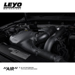 LEYO V2 cold air intake – fitted in an EA211 1.4 TSI engine bay, side angle - LEYO Thumbnail