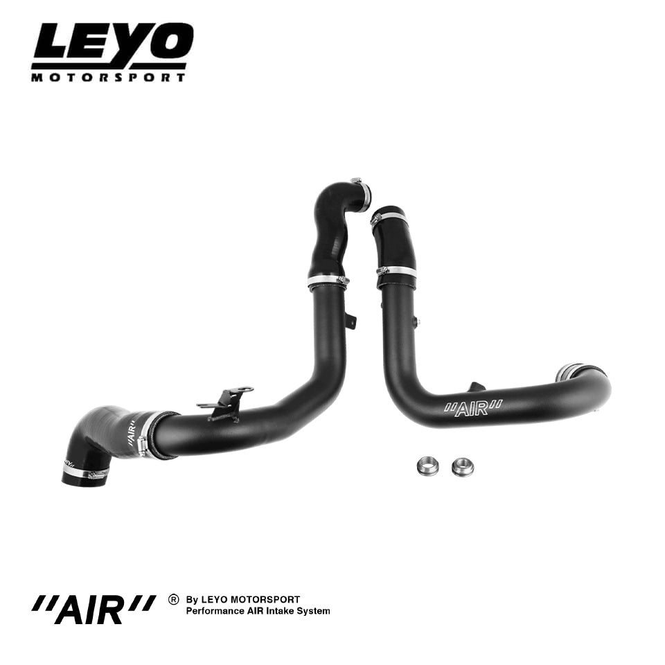 LEYO turbo charge pipe – MQB – assembled pipe kit with WMI bung plugs