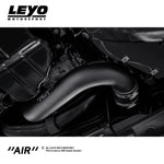 LEYO turbo charge pipe – MQB – close-up of fitted pipe in engine bay - LEYO Thumbnail