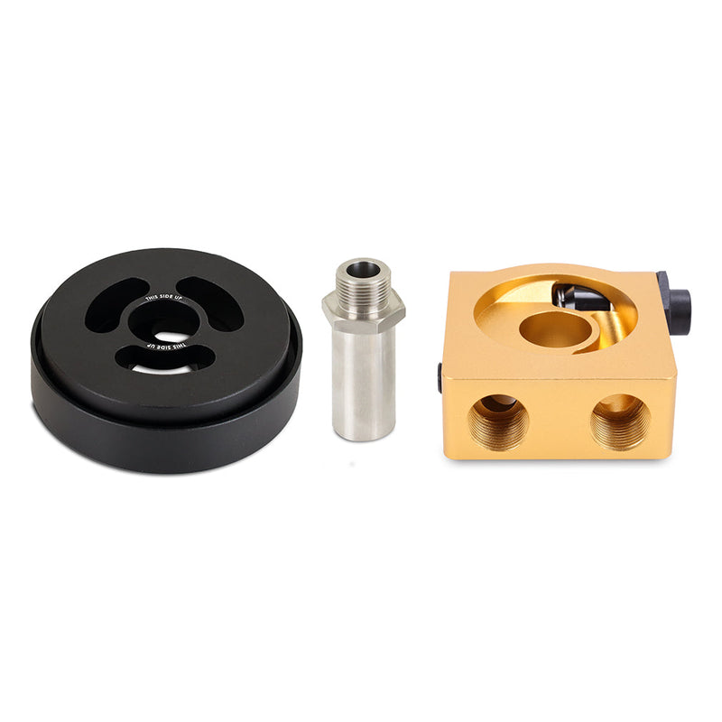 Mishimoto Thermostatic Sandwich Plate and Adapter - Subaru BRZ (ZC6) / Toyota 86 (ZN6) - Gold - Mishimoto