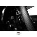 LEYO billet paddle shift extensions – Mercedes-Benz – fitted paddle seen from driver's door - LEYO Thumbnail